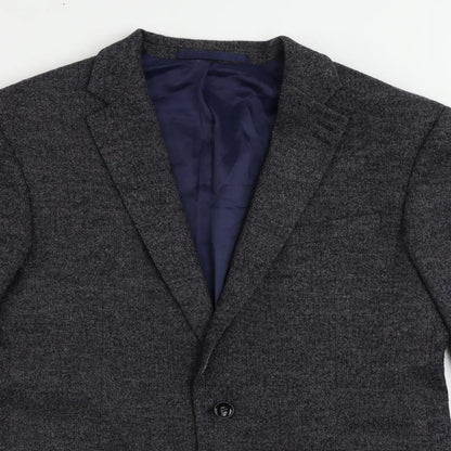 Autograph Mens Blue Polyester Jacket Blazer Size 40 Regular