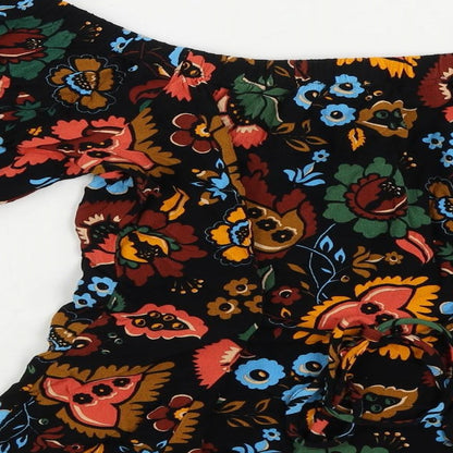 Womens UK Size 6 NEXT Black Basic Blouse
