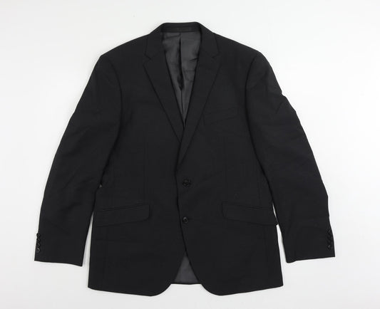 Mens UK Size 42 Marks and Spencer Regular Black Suit Jacket