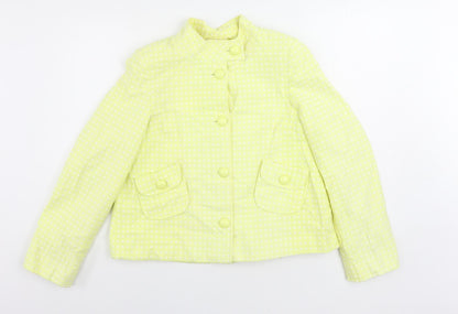 Womens UK Size 10 Debenhams Yellow Jacket