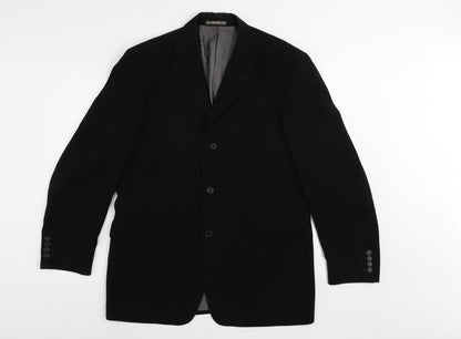 Mens UK Size 40 Ciro Citterio Regular Black Suit Jacket