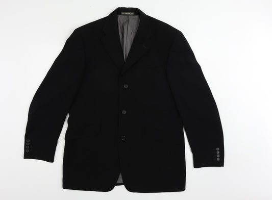 Mens UK Size 40 Ciro Citterio Regular Black Suit Jacket