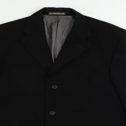 Mens UK Size 40 Ciro Citterio Regular Black Suit Jacket