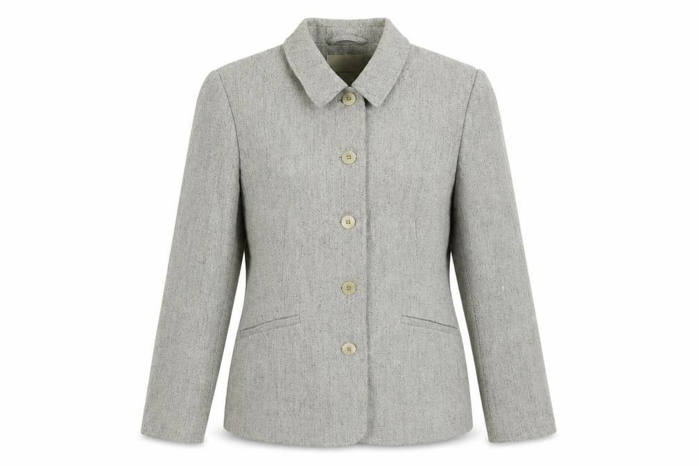 AMARANTO Womens Beige Jacket Blazer Size 12 Button