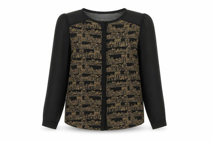 Womens UK Size 8 NEXT Black Basic Button-Up