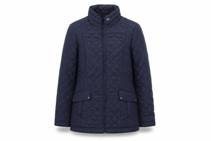 Womens UK Size 12 Bonmarché Blue Quilted Coat