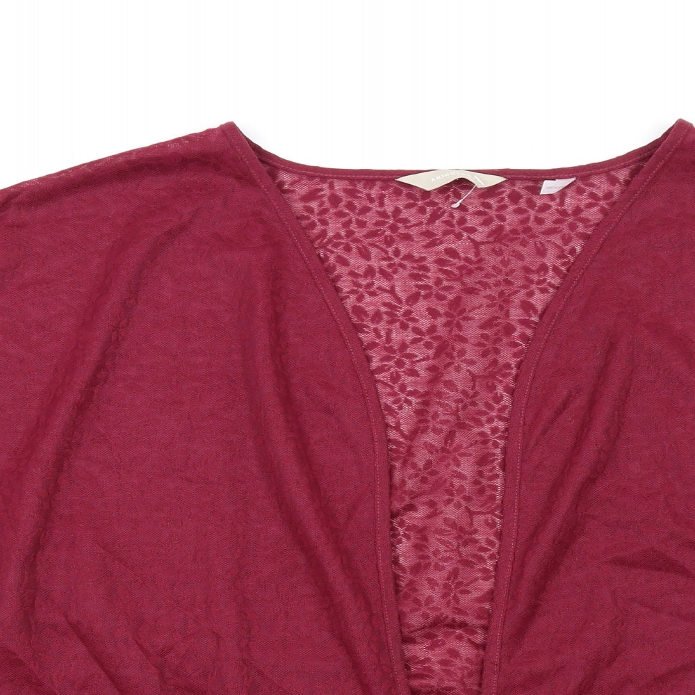 Womens UK Size 20 Anthology Red Kimono T-Shirt
