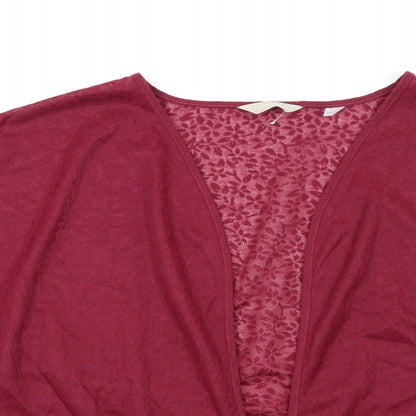 Womens UK Size 20 Anthology Red Kimono T-Shirt