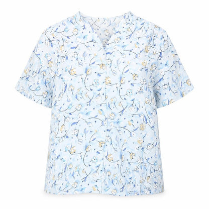 Womens UK Size 14 Bianca Blue Basic Button-Up