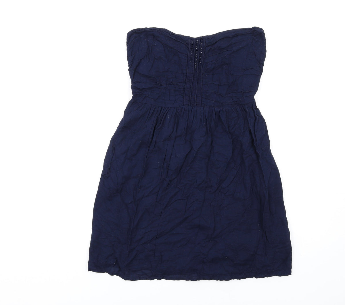 Zara Womens Blue Cotton A-Line Size L Sweetheart Pullover
