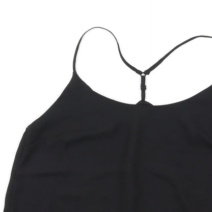 Womens UK Size 6 ASOS Black Camisole T-Shirt