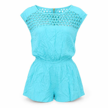 Womens UK Size 8 New Look One-Piece Blue Playsuit