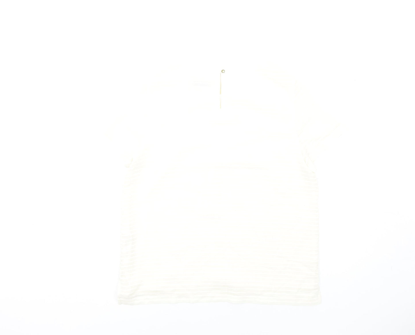 Womens UK Size 12 Marks and Spencer Ivory Basic T-Shirt