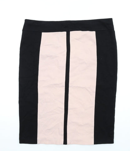 Debenhams Womens Black Viscose Straight & Pencil Skirt Size 16