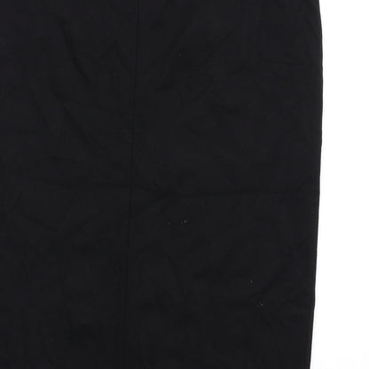 Debenhams Womens Black Viscose Straight & Pencil Skirt Size 16