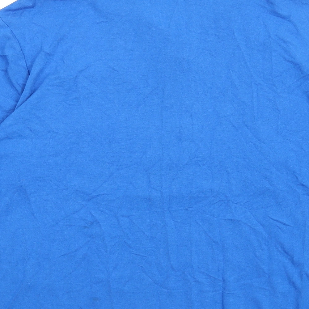 Womens UK Size 18 Roman Blue Basic T-Shirt
