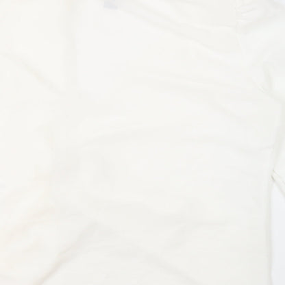 Womens UK Size 10 New Look Ivory Basic Blouse