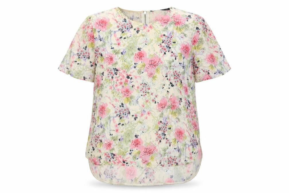Womens UK Size M Zara Beige Basic Blouse
