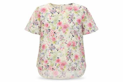 Womens UK Size M Zara Beige Basic Blouse