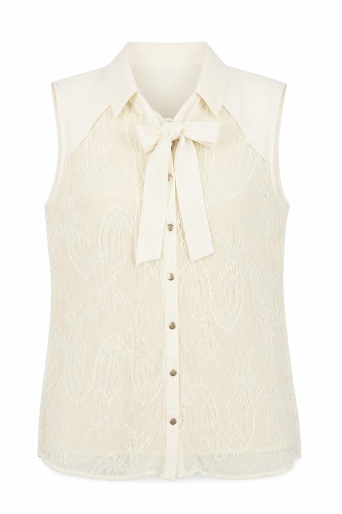 Womens UK Size M Oasis Beige Basic Button-Up