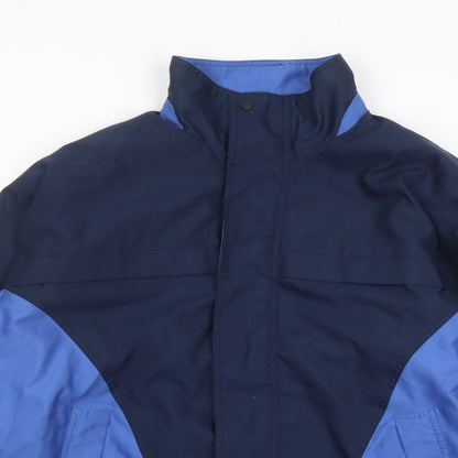 Arnold Palmer Mens Blue Rain Coat Coat Size L Zip - Pockets