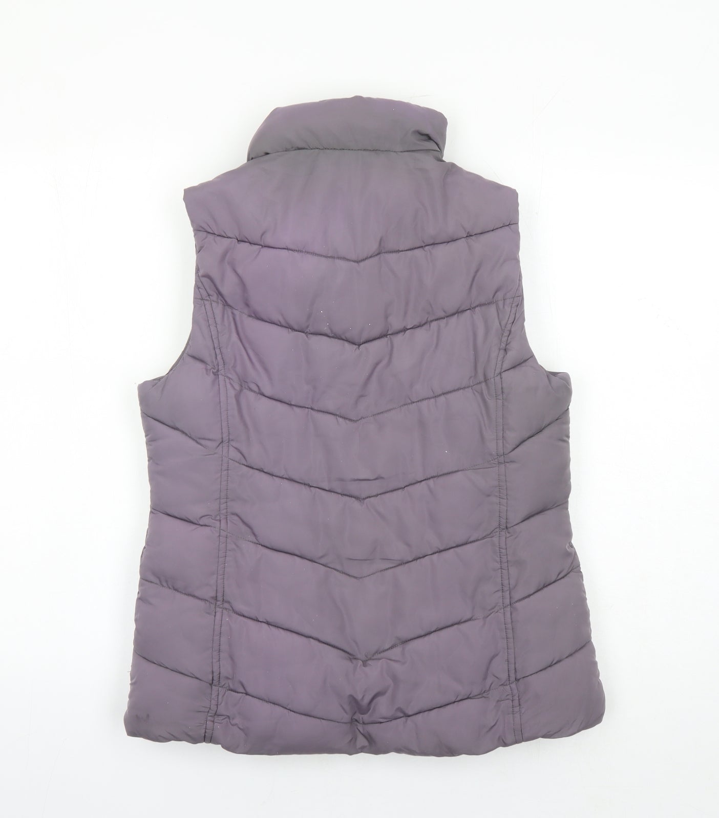 Gap Womens Purple Gilet Waistcoat Size S Zip - Pockets