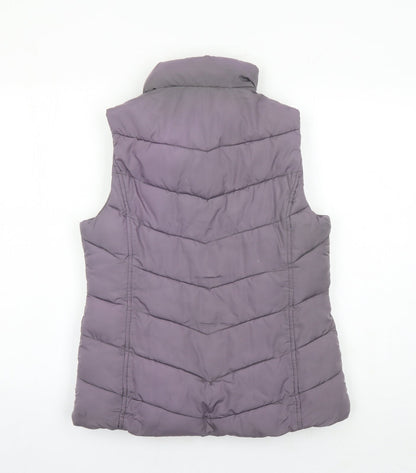 Gap Womens Purple Gilet Waistcoat Size S Zip - Pockets