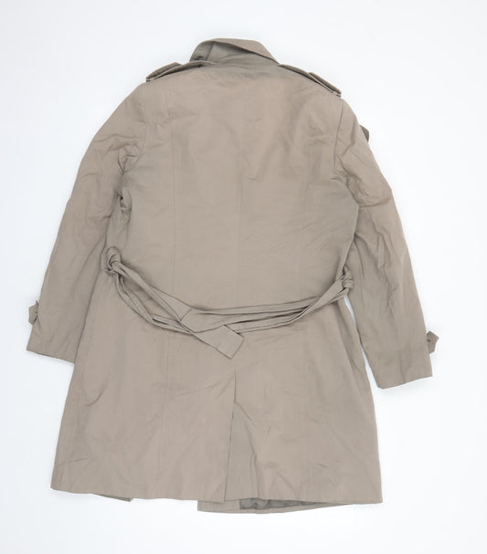 Womens UK Size 14 Debenhams Brown Overcoat