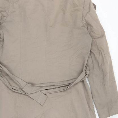 Womens UK Size 14 Debenhams Brown Overcoat