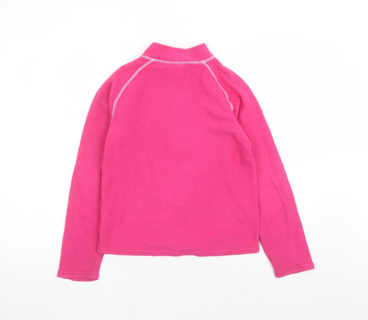 Back view of Didriksons girls’ pink jacket, size 10, years zip