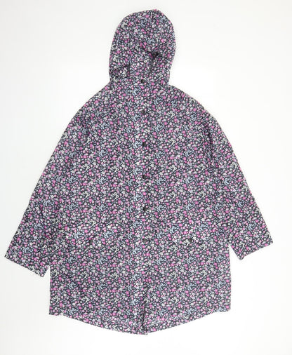 Womens UK Size S Marks and Spencer Multicoloured Rain Coat
