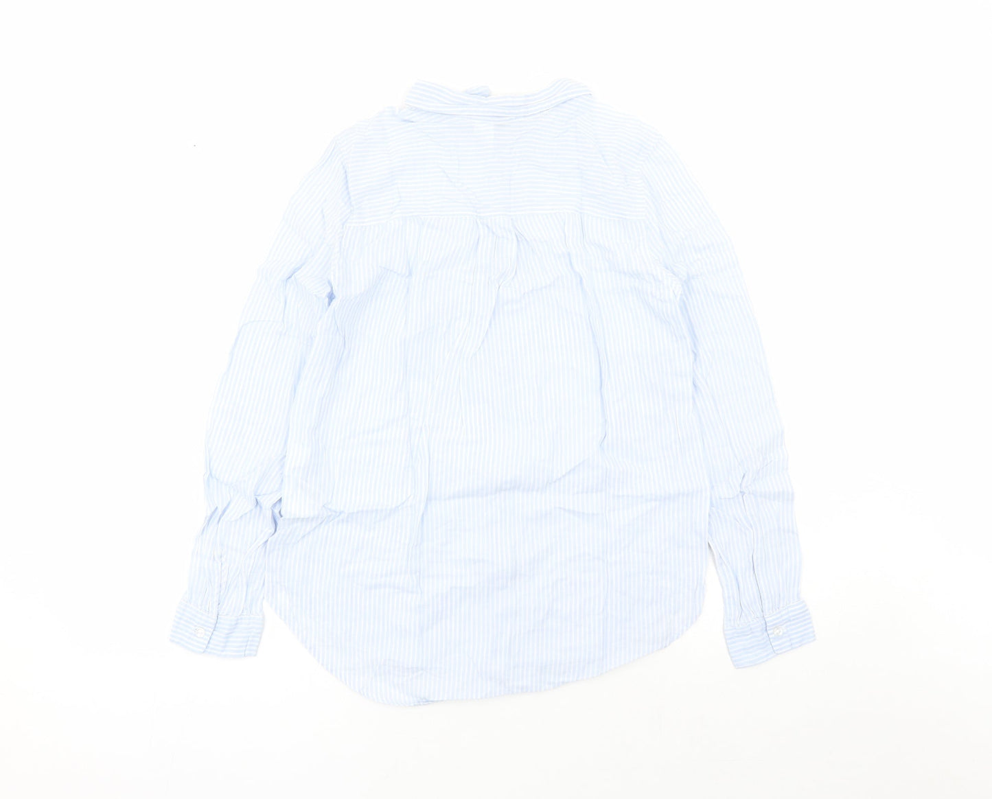 Womens UK Size 6 Divided by H&M Blue Basic Button-Up