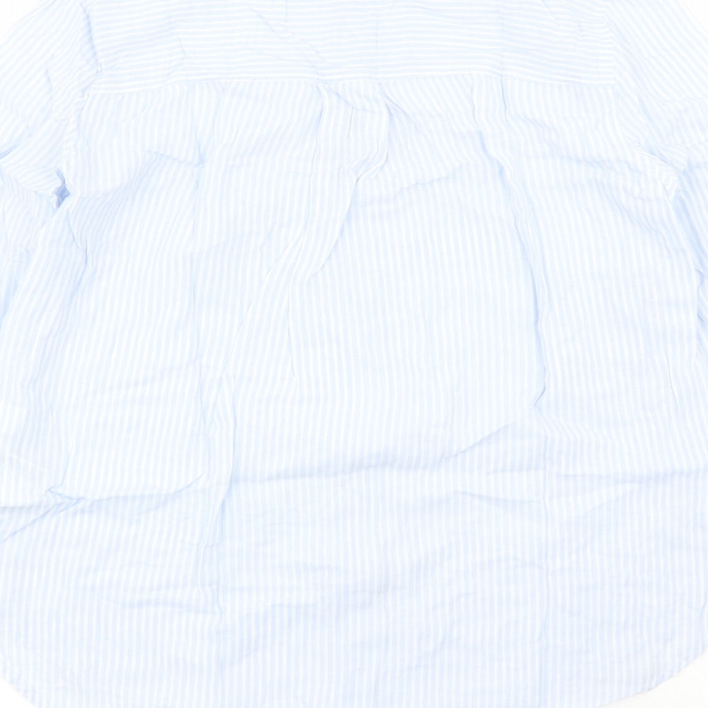 Womens UK Size 6 Divided by H&M Blue Basic Button-Up
