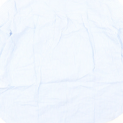 Womens UK Size 6 Divided by H&M Blue Basic Button-Up