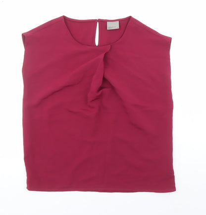 Womens UK Size XS VERO MODA Red Basic Blouse