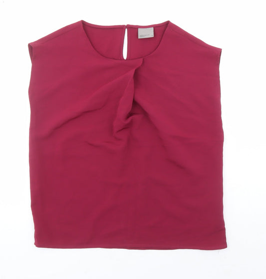 Womens UK Size XS VERO MODA Red Basic Blouse