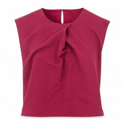 Womens UK Size XS VERO MODA Red Basic Blouse