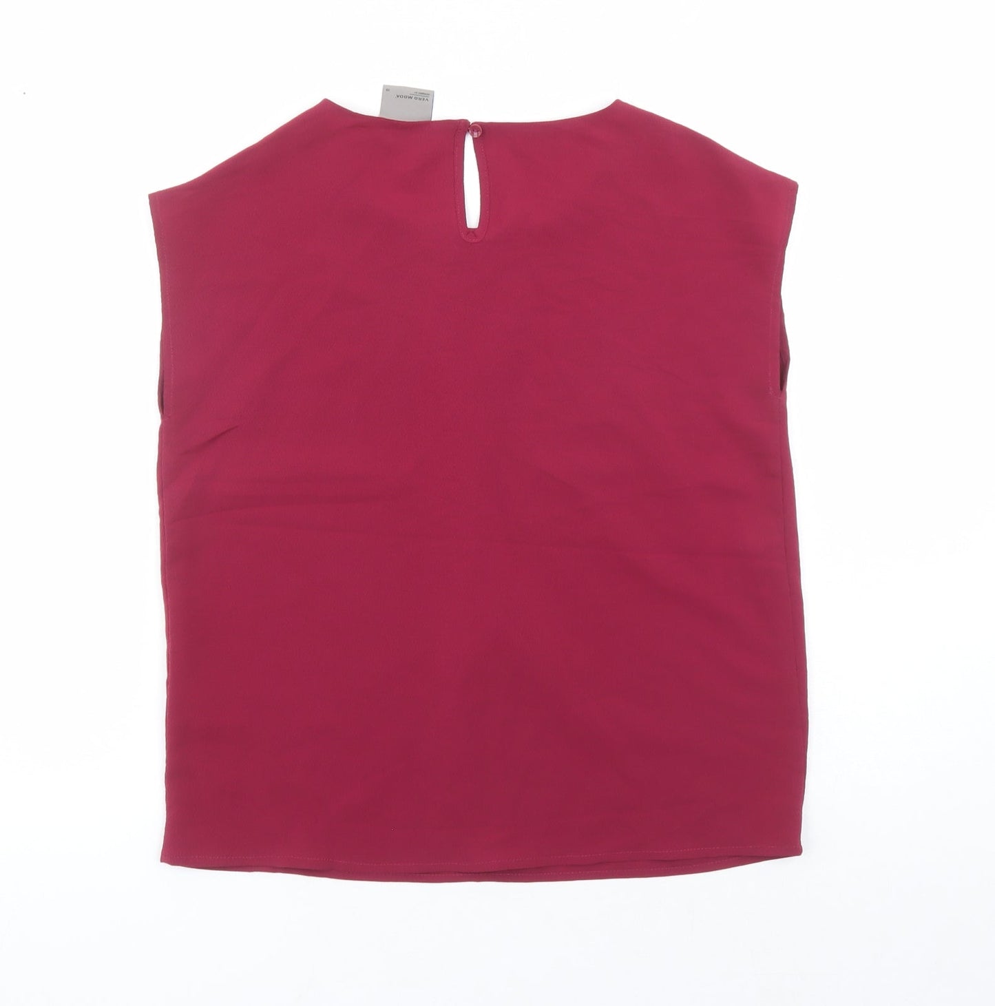 Womens UK Size XS VERO MODA Red Basic Blouse