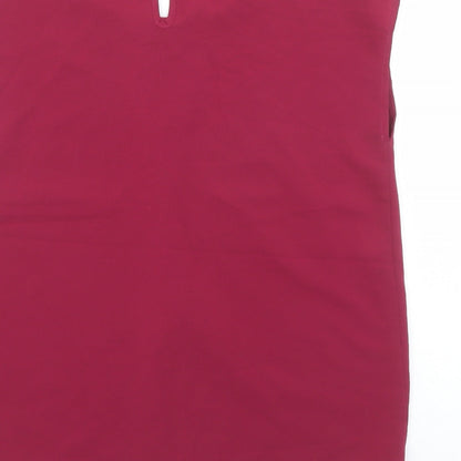 Womens UK Size XS VERO MODA Red Basic Blouse