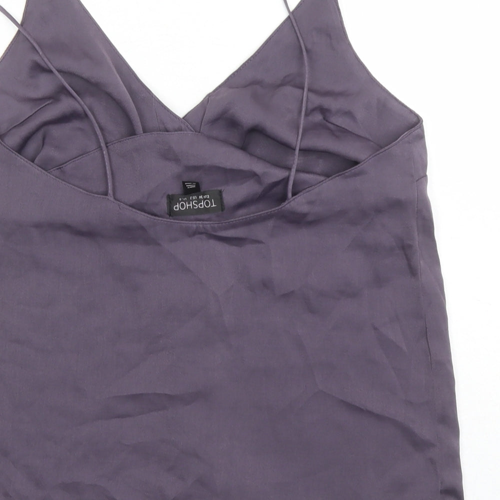 Womens UK Size 6 Topshop Purple Camisole Tank