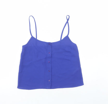 Womens UK Size 8 Topshop Blue Camisole Tank
