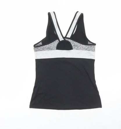 H&M Womens Black Polyester Basic Tank Size S Round Neck Pullover