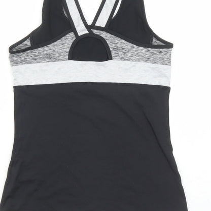 H&M Womens Black Polyester Basic Tank Size S Round Neck Pullover