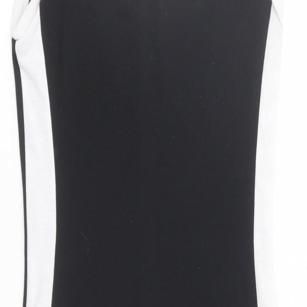 Zara Womens Black Polyester Tank Dress Size S Round Neck Pullover