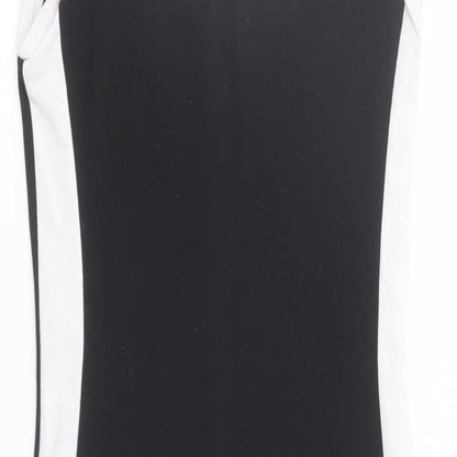 Zara Womens Black Polyester Tank Dress Size S Round Neck Pullover