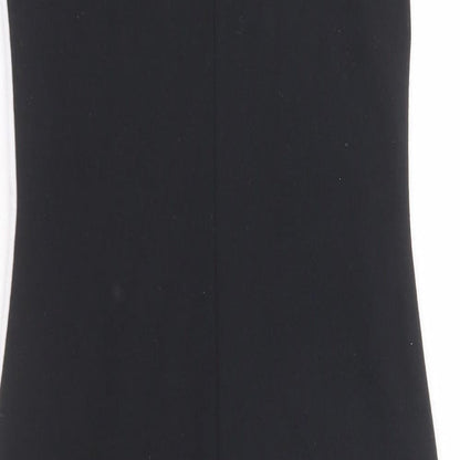 Zara Womens Black Polyester Tank Dress Size S Round Neck Pullover