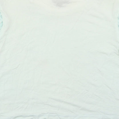 Womens UK Size 10 Topshop Green Basic Blouse