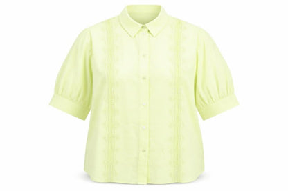 Womens UK Size 18 Marks and Spencer Yellow Basic Button-Up