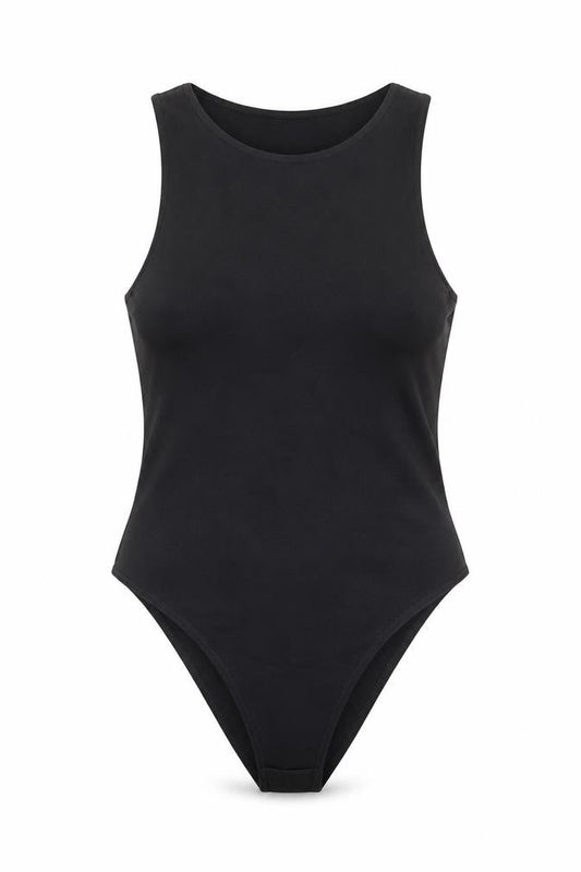 Womens UK Size 10 Quiz One-Piece Black Bodysuit