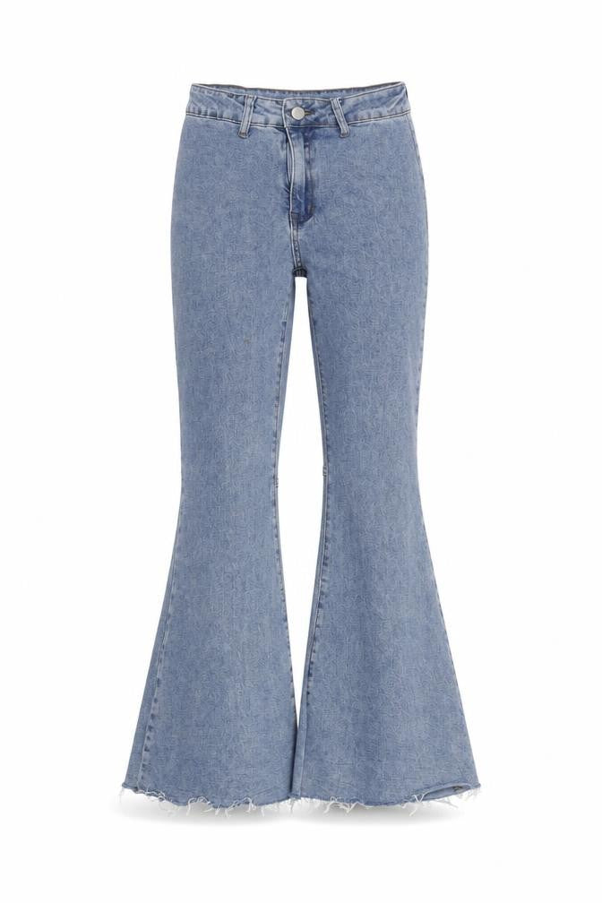 Womens UK Size XS Cider Regular Fit Flared Blue Jeans